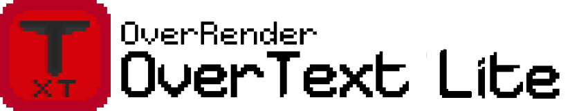 Banner logo of OverText Lite 2021 (Rounded)