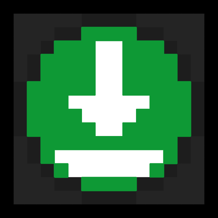 Green Downloads Icon